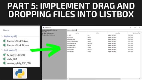 Python Gui Tkinter Tutorial Csv Dataframe Viewer Part Drag