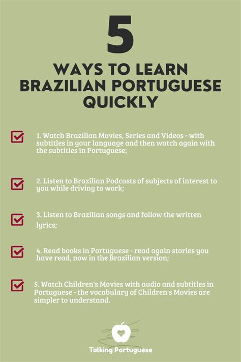5 Ways To Learn Brazilian Portuguese Quickly In 2021 Learn Brazilian