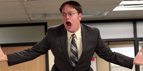 Angry Dwight Schrute Blank Template Imgflip