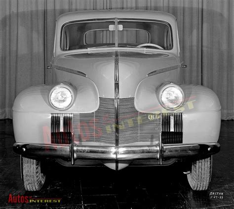 1940 Oldsmobile Proposal Clay Mode From Jan 1939 Assembly Line Car