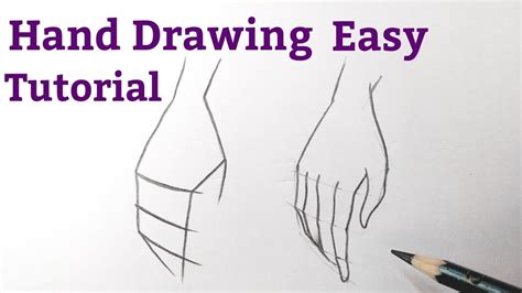 How To Draw Hand Hands Easy For Beginners Hand Drawing Easy Step By