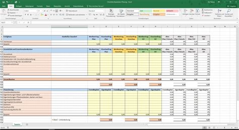 Excel Checkliste Baukosten Planung Für Ihren Hausbau