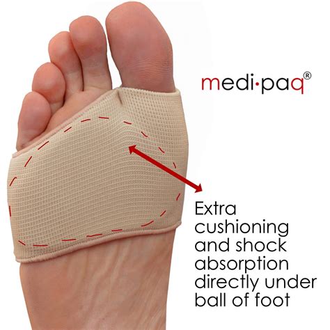 Medipaq Metatarsal Gel Cushion Soothe Ball Of Foot Pain Sore Feet