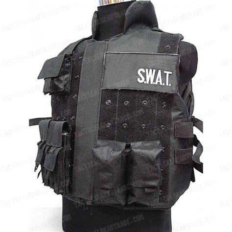 Swat Us Army Airsoft Combat Tactical Assault Vest Bk For 3149