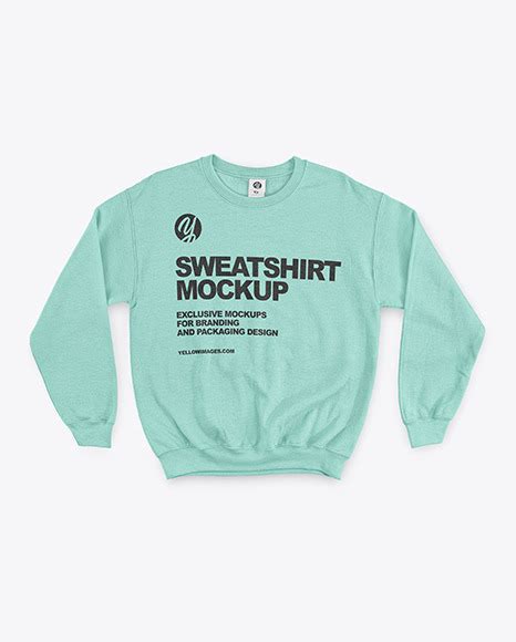 Sweatshirt With Crew Neck Mockup Free Download Images High Quality