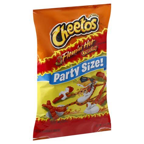 Cheetos Crunchy Cheese Flavored Snacks Flamin Hot Party Size Hy Vee