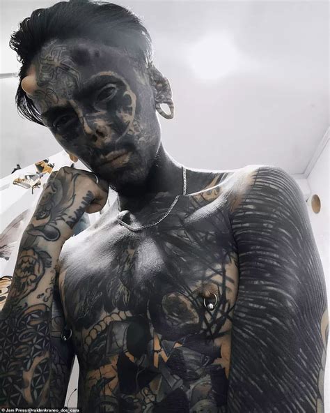 The World S Most Extreme Body Modifications Including A Man Who Became An Orc Daily Mail Online