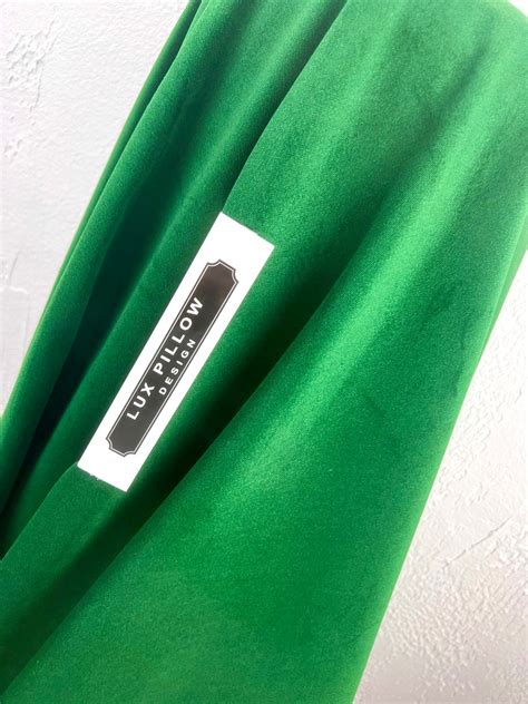 Sale Emerald Green Upholstery Velvet Fabric Lux Velvet Etsy