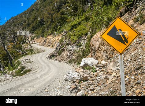 Dangerous Steep Winding Gravel Mountain Road Uphill Stock Photo Alamy