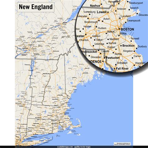 Map Of Massachusetts And New Hampshire Border