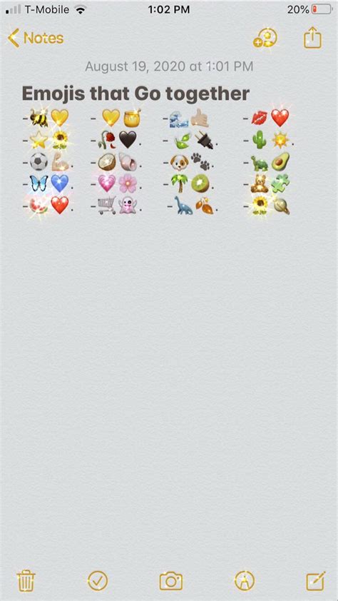 Emoji Combos💛 Cute Emoji Combinations Emoji Combinations Cool Text