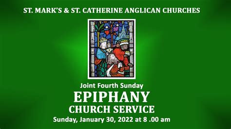 st mark and st catherine anglican churches joint fourth sunday after epiphany youtube