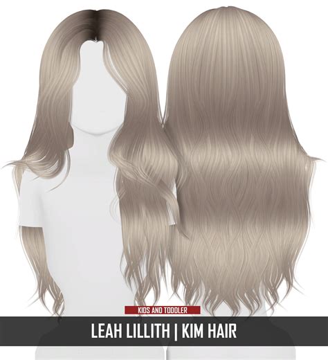 Sims 4 Hairs Coupure Electrique Leahlillith`s Kim Hair Retextured
