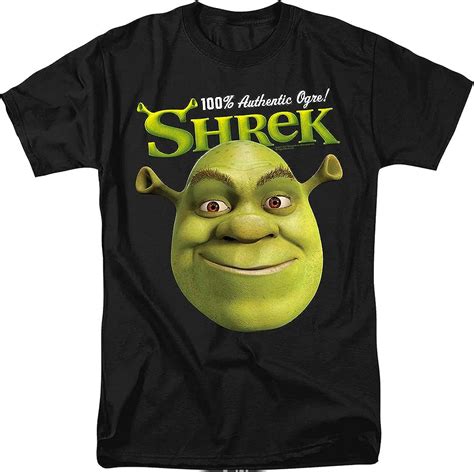 Dreamworks 100 Authentic Ogre Shrek Adult T Shirt Clothing