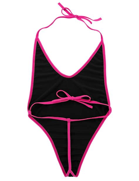 women halterneck swimsuit high cut micro monokini mini bikini bathing suit sexy ebay