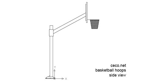 Give it a thick border and fill the border with color. Autocad drawing basketball hoop pole side dwg dxf