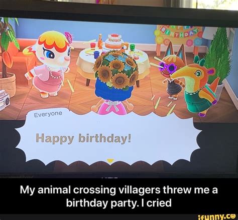 Maybe you would like to learn more about one of these? My animal crossing villagers threw me a birthday party. I ...
