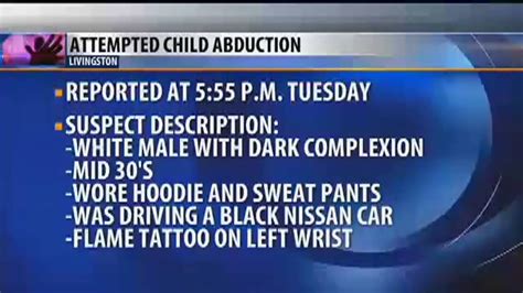 Livingston Police Investigate Attempted Child Abduction Youtube
