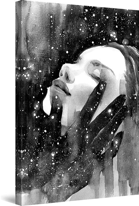 Startonight Canvas Wall Art Decor Woman Passion Black And White Painting For Living