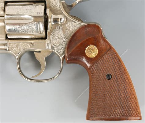 Lot 1980 Colt Python 357 357 Mag Engraved Revolver