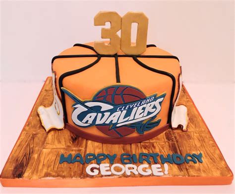 Cleveland Cavaliers Basketball Cake For Mans 30th Birthday Cleveland Cavaliers