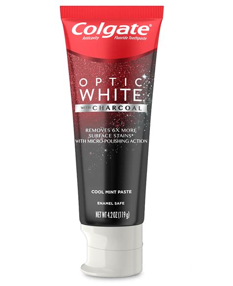 optic white® charcoal toothpaste colgate