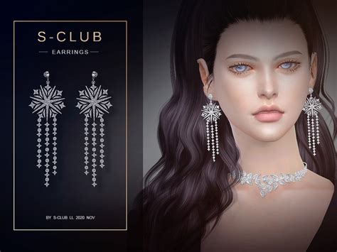 The Sims Resource S Club Ts4 Ll Earrings 202033