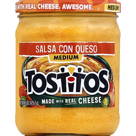 tostitos dip salsa con queso medium 15 oz snacks chips and dips opie drive thru grocery
