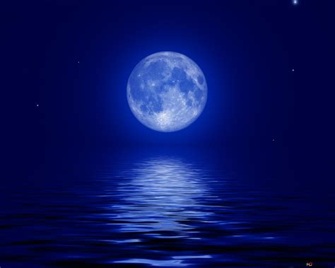 Luna Piena Sul Mare Download Di Sfondi Hd Disegni Sfondi