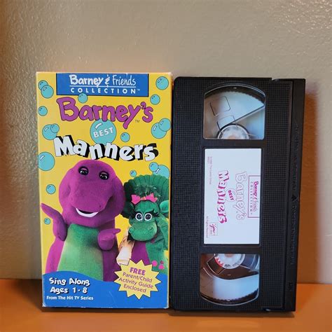 Barney Barneys Best Manners Vhs 1993 Grelly Usa