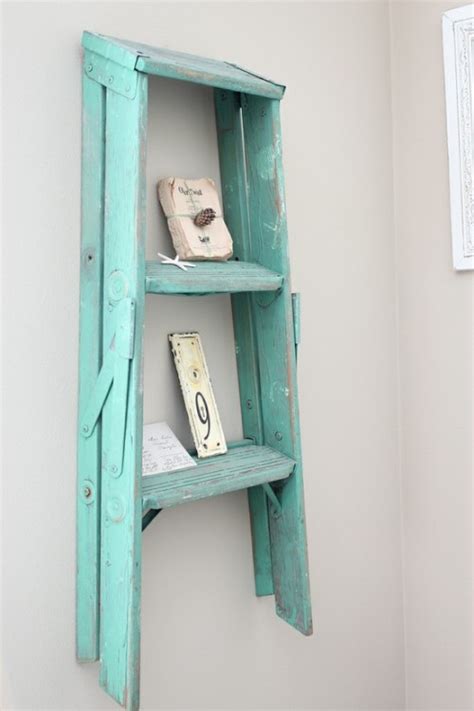 Ever since we moved into this home 4 years ago, there's been a dark corner… read the post. Dishfunctional Designs: Old Ladders Repurposed As Home Decor