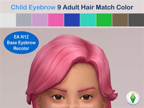 The Sims Resource Ea N12 Eyebrow Recolor