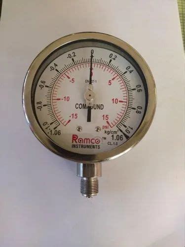 25 Inch 63 Mm Compound Pressure Gauge 0 To 15 Psi At Rs 1450 In