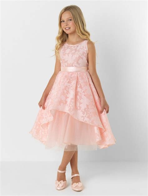 Girls Blush Pink Prom Dress Pink Flower Girl Dress Eloise Roco