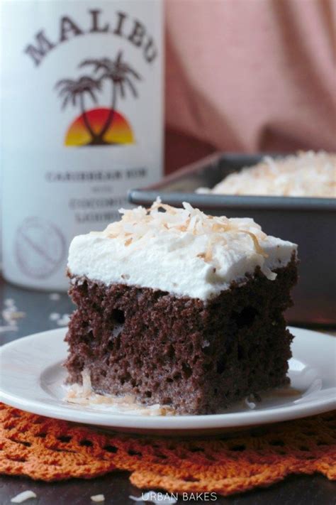 It mixes great with pineapple, coconut and orange flavors too! Chocolate Coconut Malibu Rum Cake | URBAN BAKES | Recipe ...