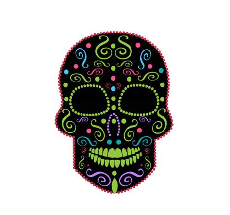 Dia De Los Muertos Candy Skull Clip Art Illustrations Royalty Free