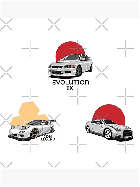JDM Sticker Pack Vol 2 Poster For Sale By Gema008 Redbubble
