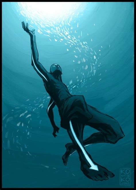 Underwater Aang In Avatar State Avatar Aang Avatar Airbender The