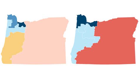 Oregon Redistricting 2022 Congressional Maps By District