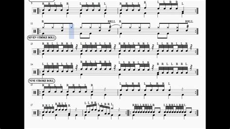 Μαθήματα Drums Rudiments Ii Flamacue Single And Flam Paradiddle Five