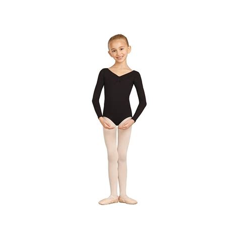 Capezio Kinder Balletpak Long Sleeve Cc460 C Zwart