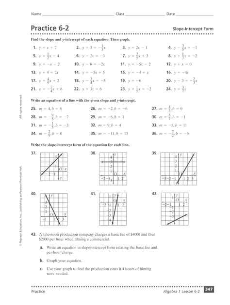 Course 15 set b formative answers. Slope intercept form answer key - Fill Out and Sign Printable PDF Template | SignNow