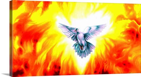 Holy Spirit Fire Wall Art Canvas Prints Framed Prints Wall Peels