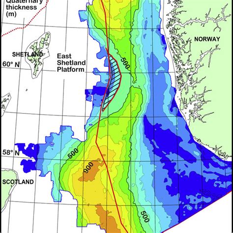 Depth To Interpreted Surfaces In Meters In The Northern North Sea A