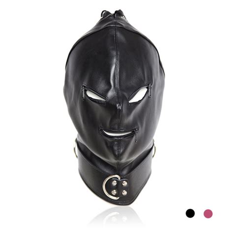 Sexy Exotic Devil Mask Hood For Women Sex Mask Face Pu Leather Bdsm Bondage Role Play Adult Sex