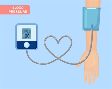 Premium Vector Checking Arterial Blood Pressure By Tonometer
