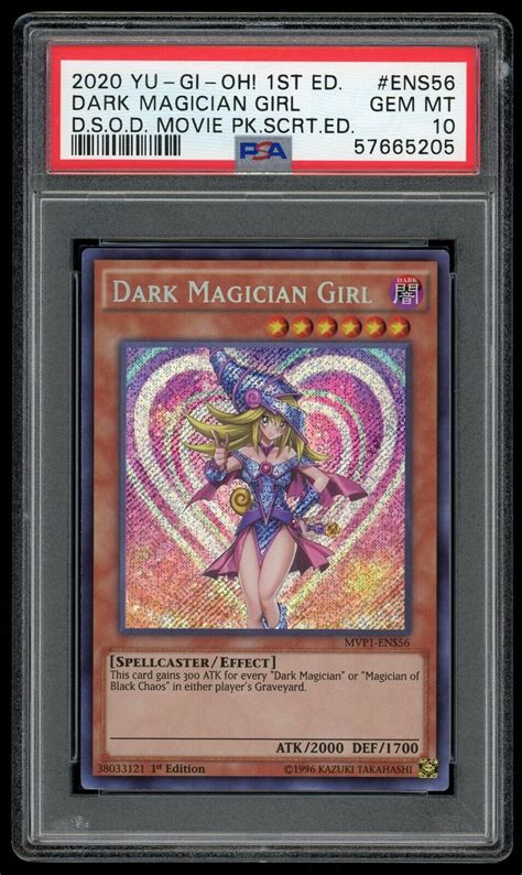 Mavin Yu Gi Oh Psa 10 Gem Mint Dark Magician Girl Secret Rare 1st Ed
