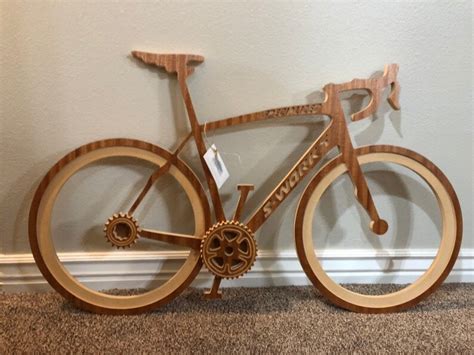 225 X 365 In Customized Wooden Bike Frame Personalized To Etsy