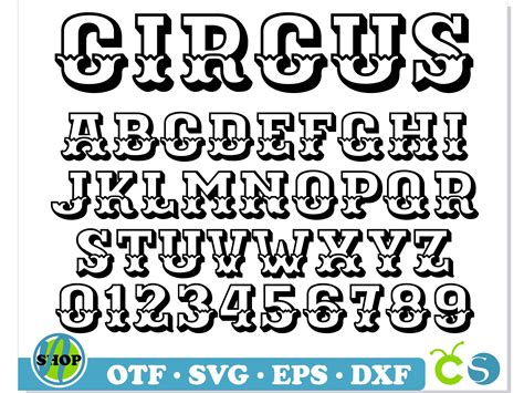Circus Font Circus Font Otf Circus Font Svg Cricut Circu Inspire