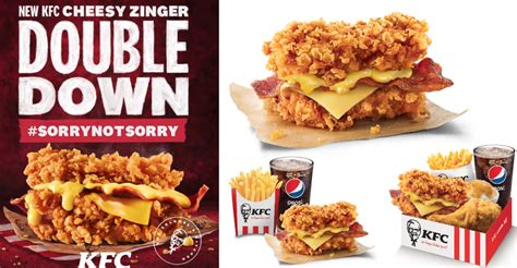 Kfcs Zinger Double Down Back In Spore From June 4 2021 With More